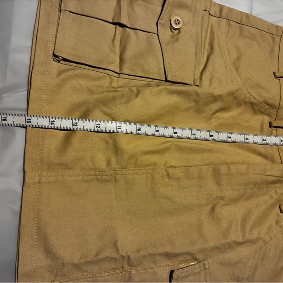 NEW Cargo Mini Skirt Khaki Size L Utilitycore Gorpcore Cosplay Streetwear - Picture 3 of 6